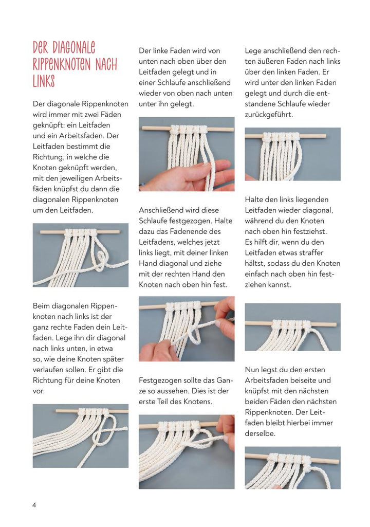 Kreativ-Set Einfach Makramee. Mit Anleitungsbuch und Material | Walther, Carina