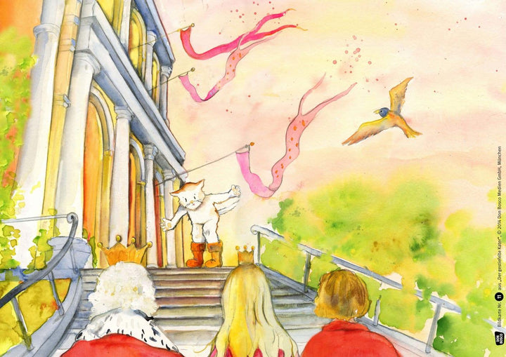 Der gestiefelte Kater. Kamishibai Bildkartenset. | Grimm, Brüder