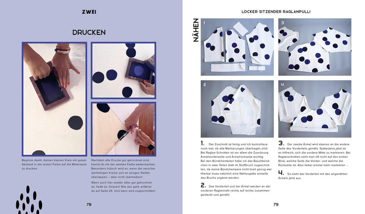 Happy Sweater nähen - Siebdrucken super easy! Mit 50 Motivvorlagen von @akko...