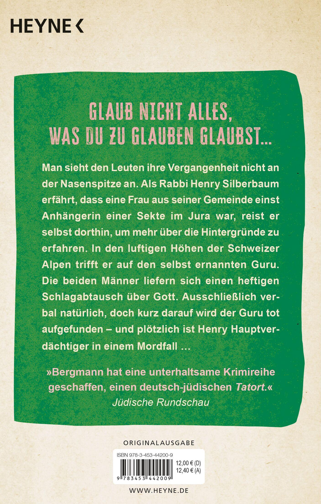 Der Rabbi und der Kommissar: Fremde Götter | Bergmann, Michel