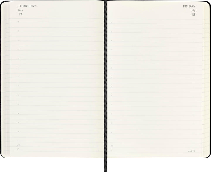 Moleskine 18 Monate Tagesnotizkalender 2025/2026, L/A5, 1 Tag = 1 Seite, Fes...