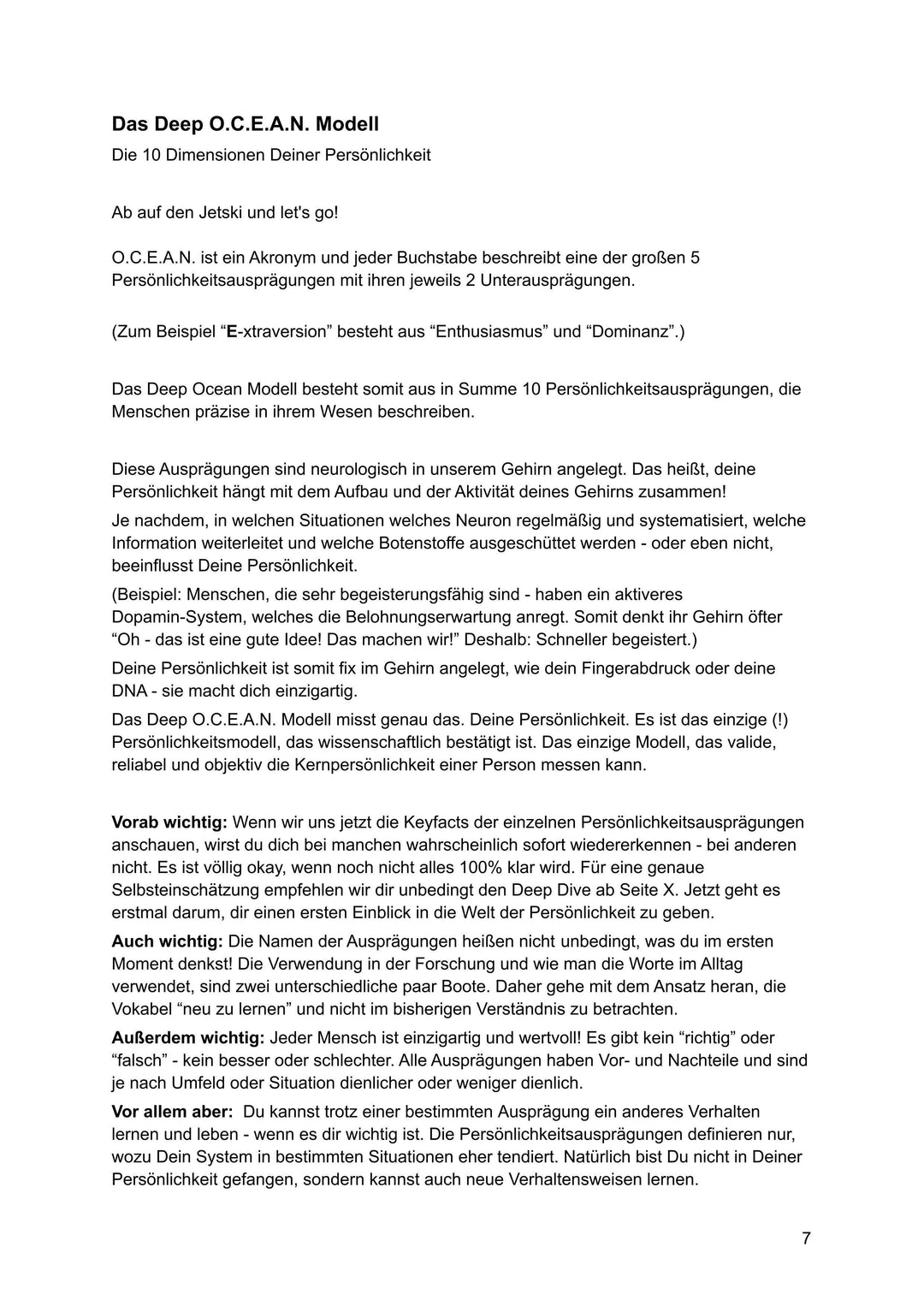 DEEP OCEAN  - das geniale Persönlichkeitsmodell | Buchner, Vanessa | Hartman...