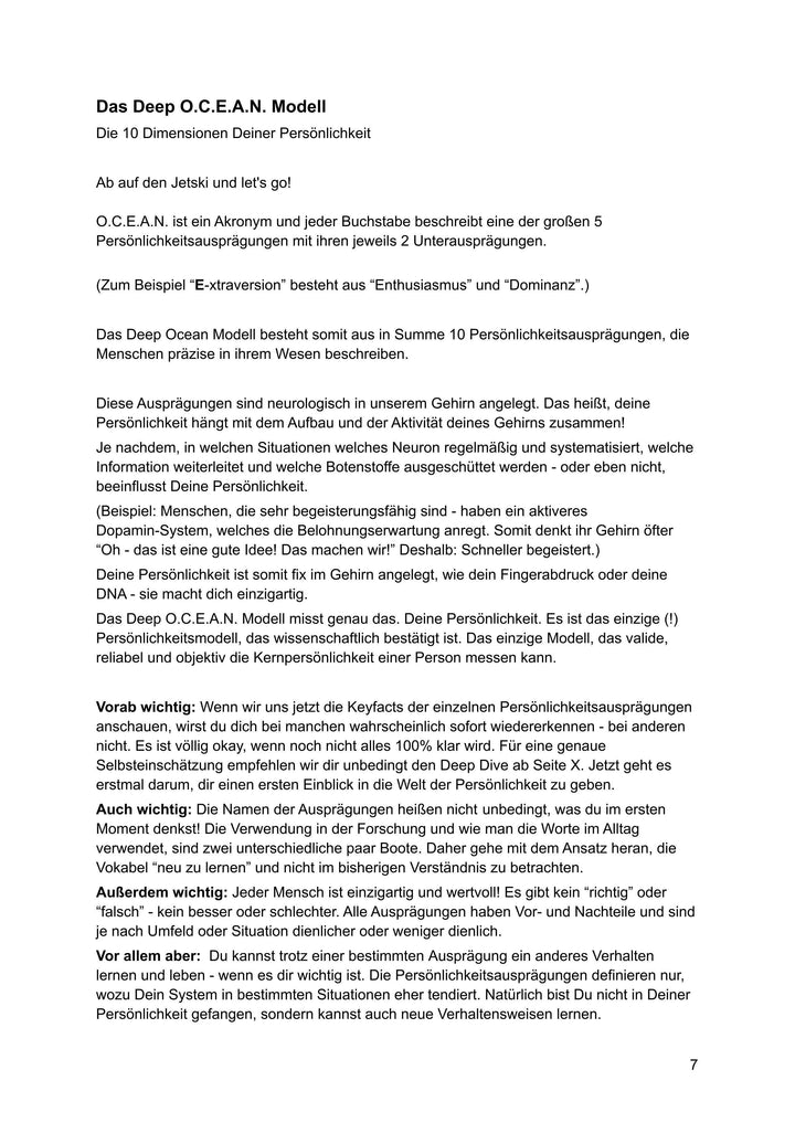 DEEP OCEAN  - das geniale Persönlichkeitsmodell | Buchner, Vanessa | Hartman...