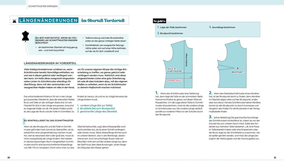 Passt perfekt - Schnittmuster an die eigene Körperform anpassen | Rensch-Ber...
