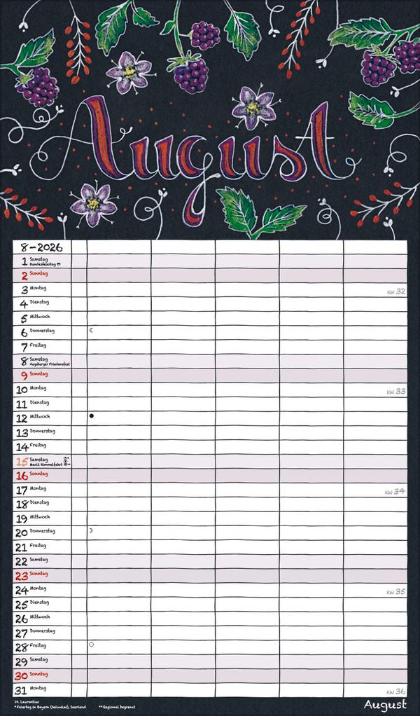 Lovely Chalk Timer 2026 | -