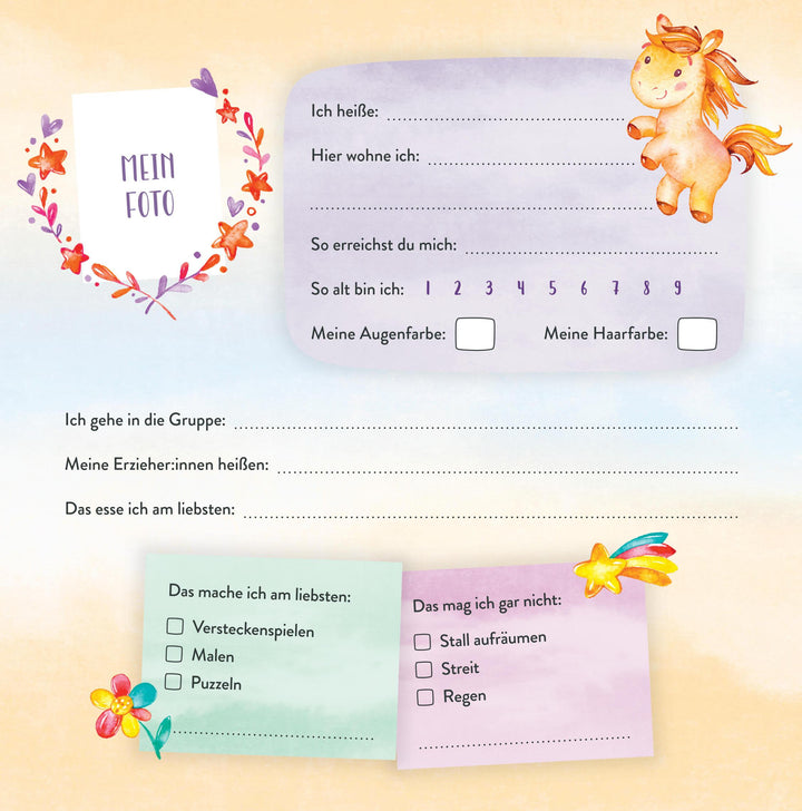 Meine Kindergartenfreunde - Einhörner | -