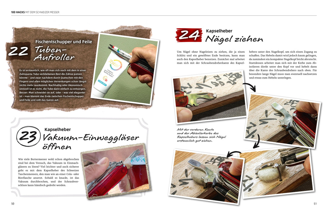 100 Hacks mit dem Schweizer Messer | Lang, Oliver